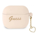 Guess Silicone Charm Cover for Airpods 3 Pink