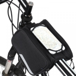 Wozy 14BK 3-Part Waterproof Bicycle Front Frame Top Bag 1.5L
