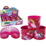 LEAN Toys Iconic Pink Unicorn Relaxation Spring 6CM