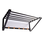 Evelekt Wall rack FOREST 60x33x20cm, black