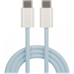 maXlife MXUC-06 USB-C to USB-C 1,0 m 20W Blue Nylon