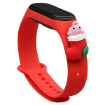Fusion Accessories Xiaomi Mi Band 3/ 4 Red Xmas Santa