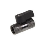 Alphacool Alphacool 2-way ball valve, black nickel-plated - 17354
