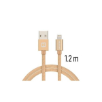 Swissten "Textile Lighthing (MD818ZM/ A) 1.2M" Gold