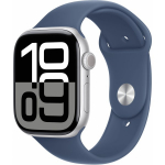 Apple Watch Series 10 46mm Silver/ Denim Band - S/ M