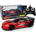 LEAN Toys LeanToys Sports Car R/ C 1:24 Corvette C6.R Red 2.4 G Lights