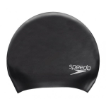 SPEEDO SWIM CAP LONGHAIR 06-168-0001 BLACK