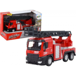 LEAN Toys Red Fire Truck With Extendable Ladder Boom