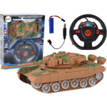 LEAN Toys R/ C Tank Remote Controlled Lights Sound Sand 1:18 27MHz