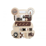 LEAN Toys Sensory Manipulative Board Teddy Bear Wooden 14 El