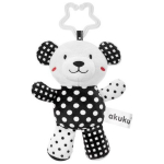 Akuku Acacia Acacia Plush Toy Rattle with Teddy Bear Pendant