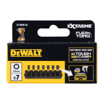 DeWALT 25mm HEX set FLEXTORQ 7pcs.