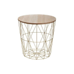 ATMOSPHERA KUMI GOLD MET SIDE TABLE