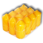 PROVENCE Candles Yellow &Oslash;4x8.5cm12pcs