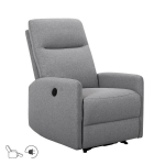Evelekt Recliner armchair KATY with electric mechanism, light grey
