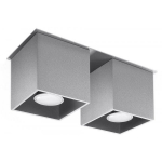 Sollux Lighting Quad 2 SL.0064 2x40W GU10 Grey