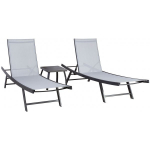 Evelekt Ario Table and 2 Sun Loungers