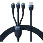 Baseus CASS040003 USB to USB-C/ Lightning/ micro USB 1.2m Blue