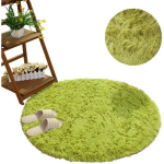 Strado Round Shaggy 140x140 Green Grass