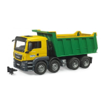 Bruder MAN TGS Yellow and green dump truck