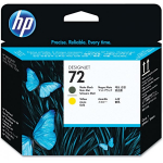 HP 72 mattmust + kollane