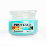 PROVENCE Candle blue coctail 10x10x8cm