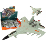 LEAN Toys Gray Friction Drive Fighter Plane 1:72