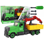 LEAN Toys Vehicle Tipper Crane for Screwing Unscrewing DIY