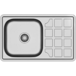 Steiner Steiner LOUIS 111 Steinsteel linen sink with 1-bowl siphon z/ o