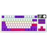 Lorgar KBP70TKLW, Wireless TKL Mechanical Gaming Keyboard Pro White/ Purple