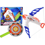 LEAN Toys Bow with Target for Soft Arrows with Suction Cup, 6 Pieces