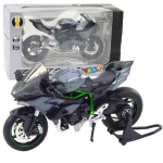LEAN Toys Sports Motorcycle Metal Lights Sounds Gray 1:12