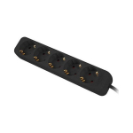 Lanberg Extension cable 3m black 5x 230V Schuko