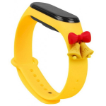 Fusion Accessories Xiaomi Mi Band 3/ 4 Yellow Xmas Bells