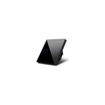 Maclean Maclean Touch light switch, double, glass, black with quadra