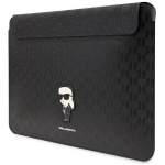 Karl Lagerfeld Saffiano Monogram Ikonik 16" Black