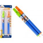 LEAN Toys Set of Two Flutes for Children Blue Animals