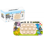 LEAN Toys Arcade Game Console Pop It 4 Game Modes Dinosaurs