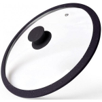 Fissman 9919 Arcades Galss Lid 26 cm Dark Grey