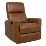 Evelekt Recliner armchair DIEGO with swinging and rotating mechanism, brown