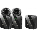 Puluz PU3154B Wireless Lavalier Microphone 2 TX + 1 RX