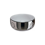 TRIXIE Trixie Cat bowl, ceramic, 0.3 l/ 11 cm, silver/ white