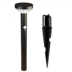 Maclean LED solar lamp with sensor Maclean MCE465 B, black, IP44