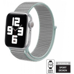 Crong Nylon sport band for Apple Watch 38/ 40mm Pastel grey