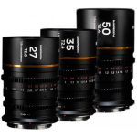 Venus Optics Laowa Nanomorph S35 Bundle (27,35,50mm) Amber Cine for Sony E