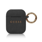 Guess "Guaccsilglbk Silicone Case Apple Airpods" Black