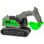 LEAN Toys Construction Vehicle Excavator Green Friction Drive
