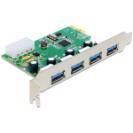 DELOCK DeLOCK PCIe x1 card to 4x external USB Type-A 5 Gbit/ s, USB controller