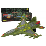 LEAN Toys F35 Military Fighter Driving Lights Sounds Green