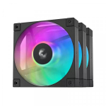 Deepcool R-FD12-BKAPN3-G ARGB 120mm Fan Black 3pcs